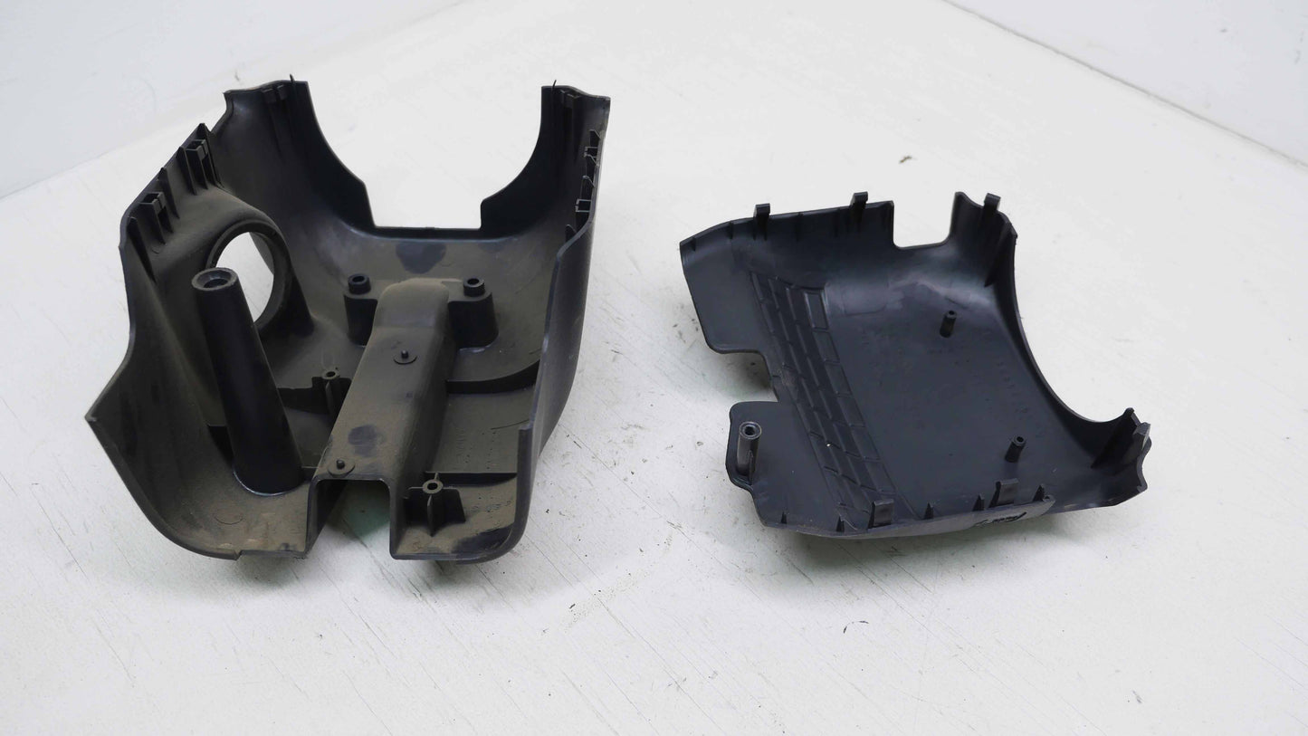 Upper and Lower Steering Wheel Surround Cover Trim Dark Grey - Fits Mitsubishi Lancer CS-ES Sedan 2002-2007