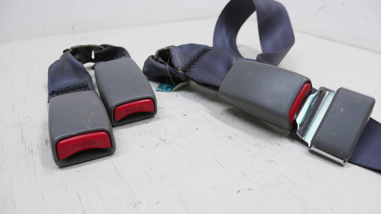 Rear Seat Belt Buckles Light Grey/Blue - Fits Mitsubishi Lancer CS-ES Sedan 2002-2007