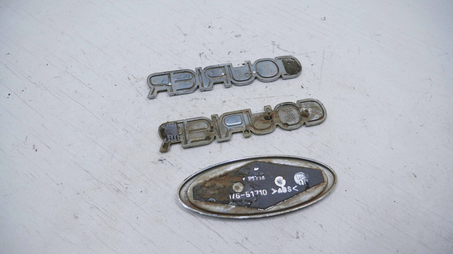 Guard and Tail Gate Badges - Fits Ford Courier GL-PH 4x4 1998-2006