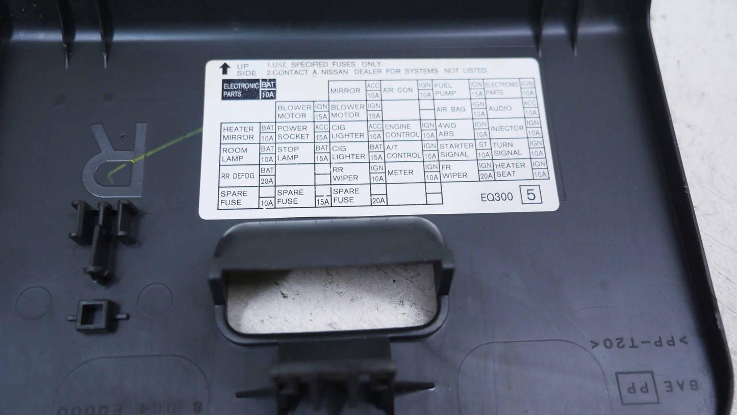 RH Dash Fuse Panel Trim Black - Fits Nissan X-Trail T30 2001-2007