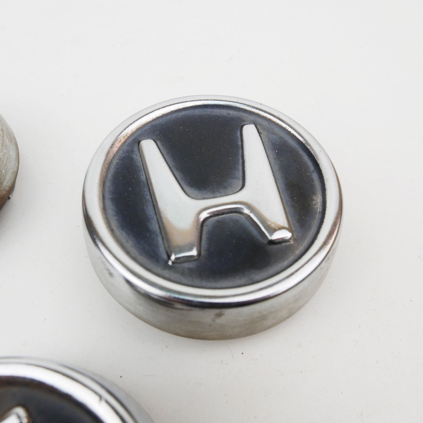 3 x Steel Rim Center Caps 63mm Hub - Fits Honda RD1 SUV Gen1 1997-2001