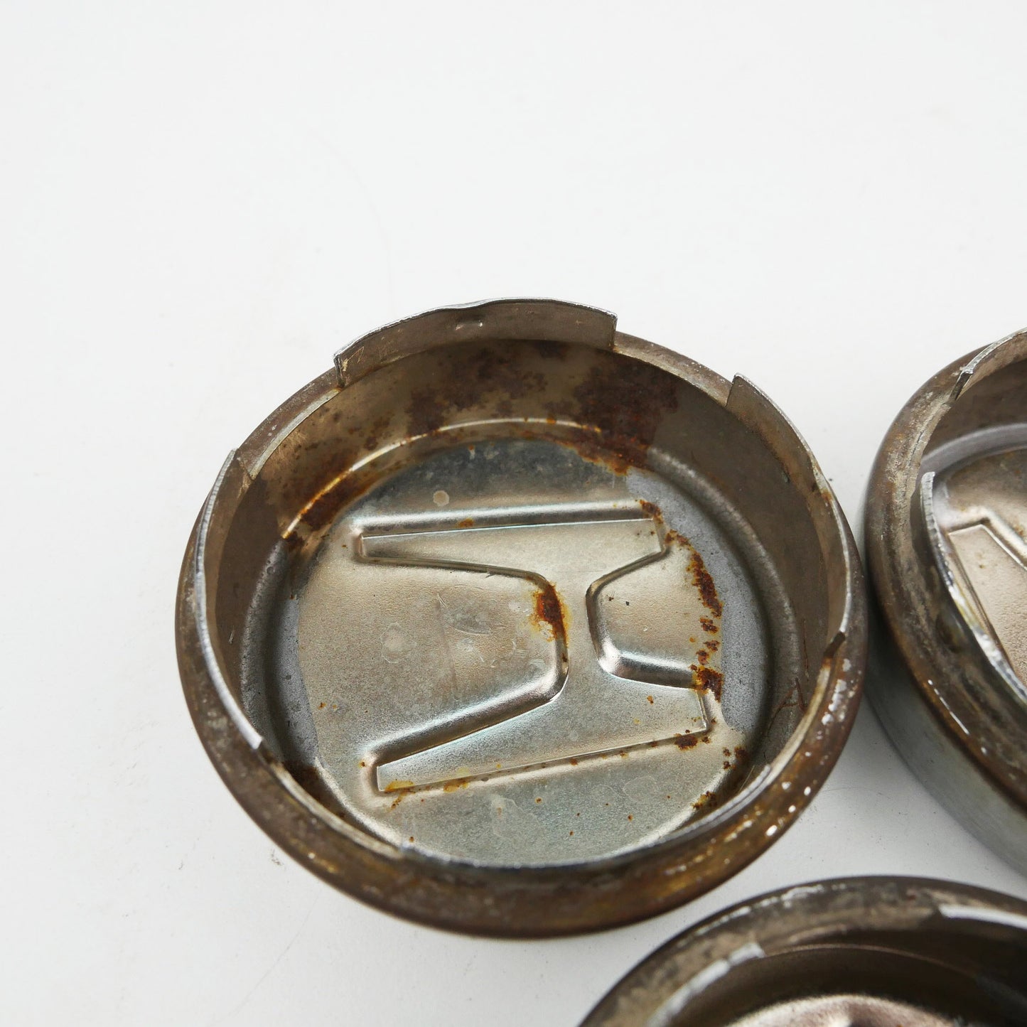 3 x Steel Rim Center Caps 63mm Hub - Fits Honda RD1 SUV Gen1 1997-2001