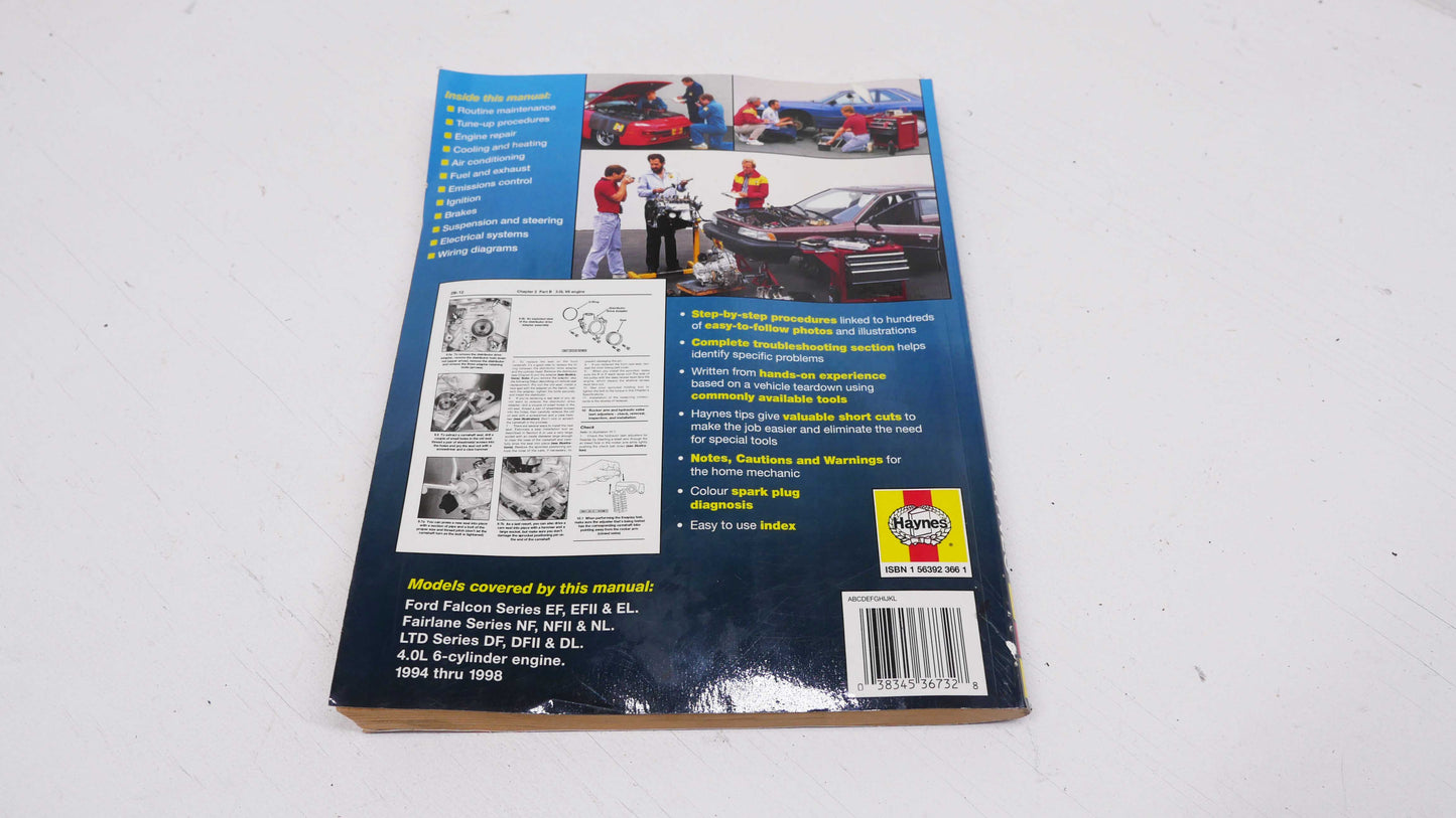 Haynes Repair Manual 1994 Thru 1998 - Fits Ford Falcon EF / EL