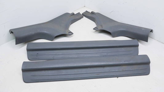 Front and Rear Door Scuff Plates Grey - Fits Mitsubishi Lancer CS-ES Sedan 2002-2007