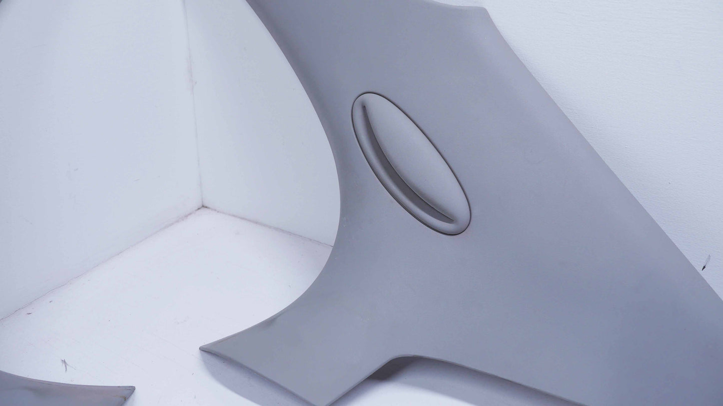 LH-RH C Pillar Plastic Seatbelt Trim Grey - Fits Ford Falcon AU 1998-2002