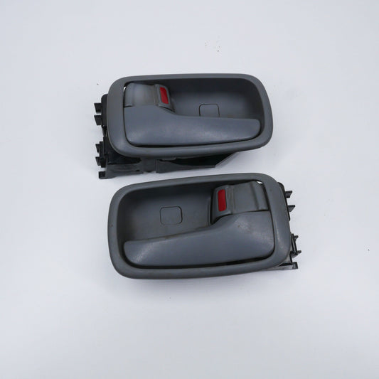 Front Interior Door Handles Grey - Fits Mitsubishi Lancer CS Facelift 2002-2007