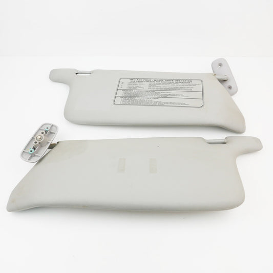 Sun Visors LH and RH Light Grey - Fits Holden Rodeo RA 4X4 4JH1 LX 2003-2008